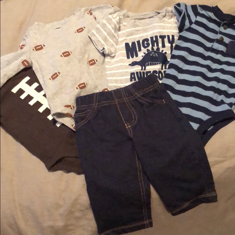 Carter’s jeans and tees (onesies) bundle